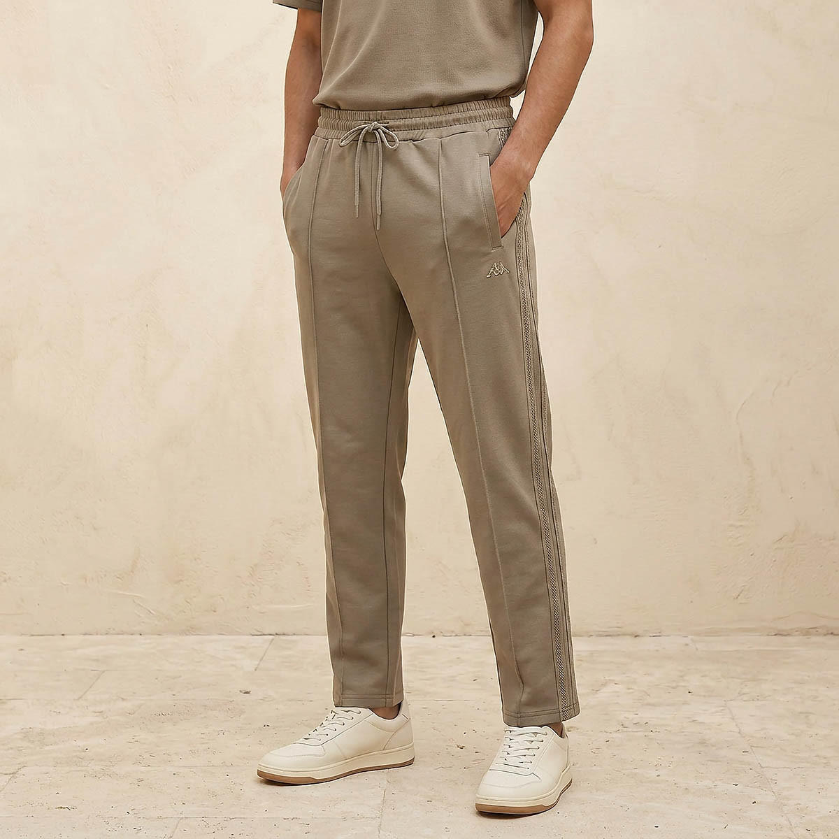 Kappa Drawstring Waist Track Pants-men-clothing-sportswearandactivewear-bottoms-joggers-image-1