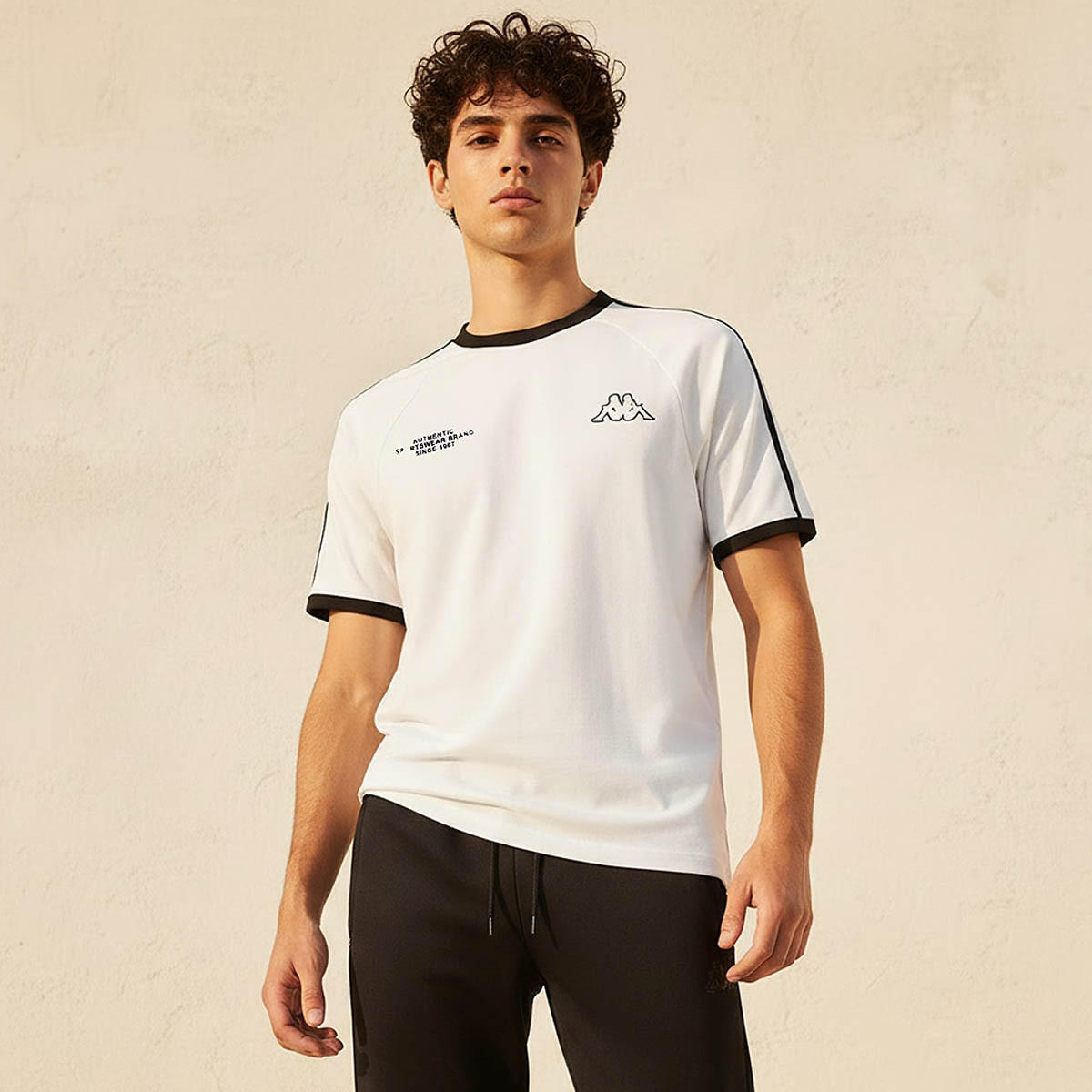 Kappa Men 2 Way Stretch Printed T-shirt-men-clothing-sportswearandactivewear-tshirtsandpolos-image-1