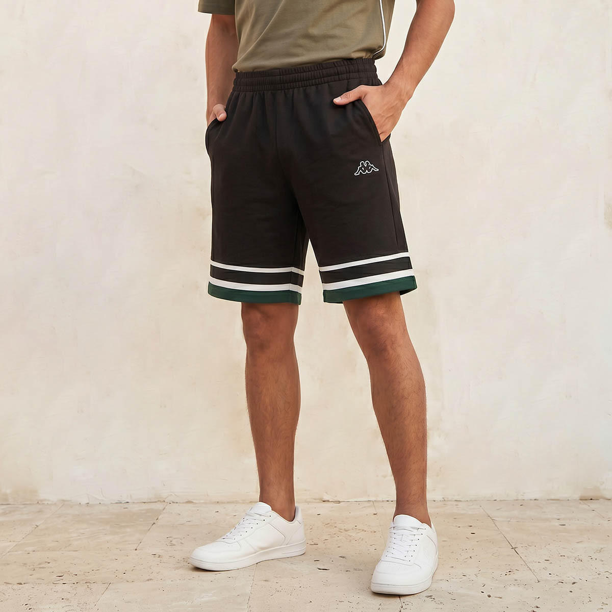 شورت بخصر مطاطي للرجال من كابا-men-clothing-bottoms-shorts-image-1