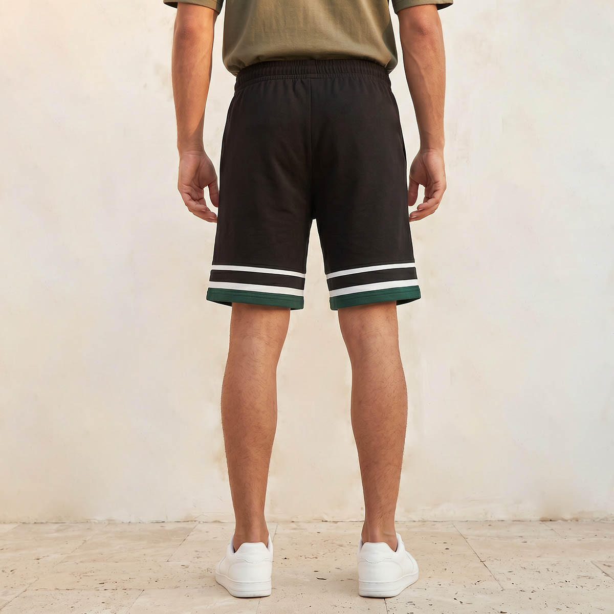 شورت بخصر مطاطي للرجال من كابا-men-clothing-bottoms-shorts-image-4