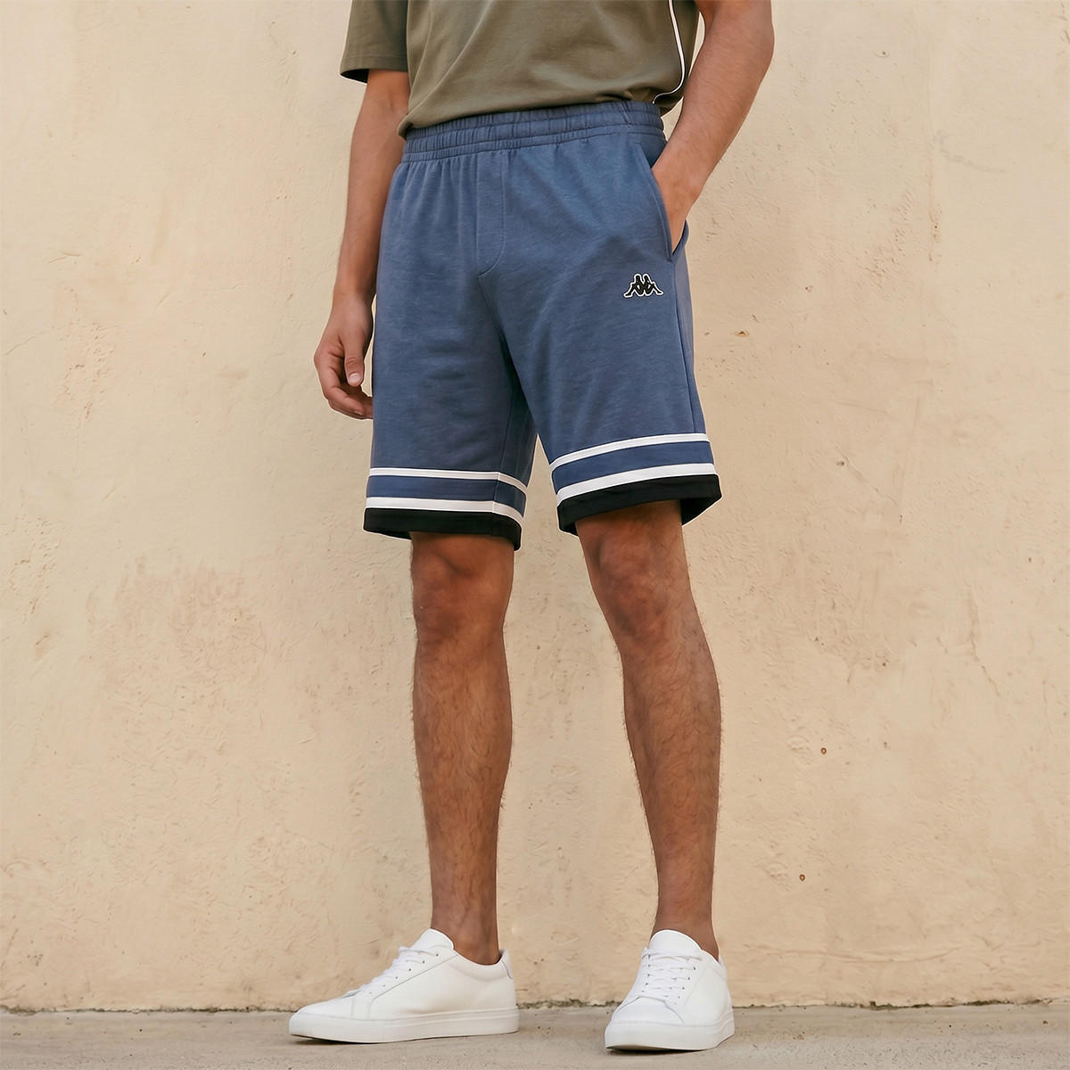 Kappa Men Elasticated Waist Shorts-men-clothing-bottoms-shorts-image-1