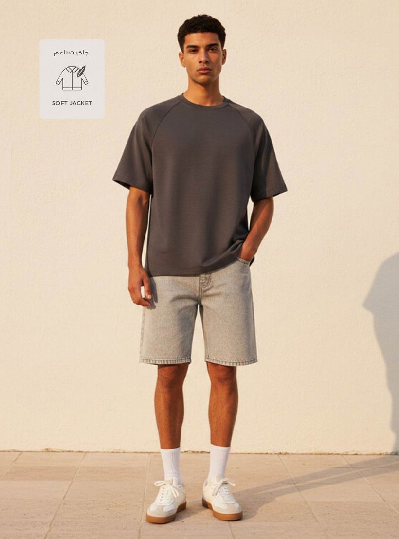 تيشيرت مرن فضفاض من لوف بانجولين-men-clothing-sportswearandactivewear-tshirtsandpolos-image-3