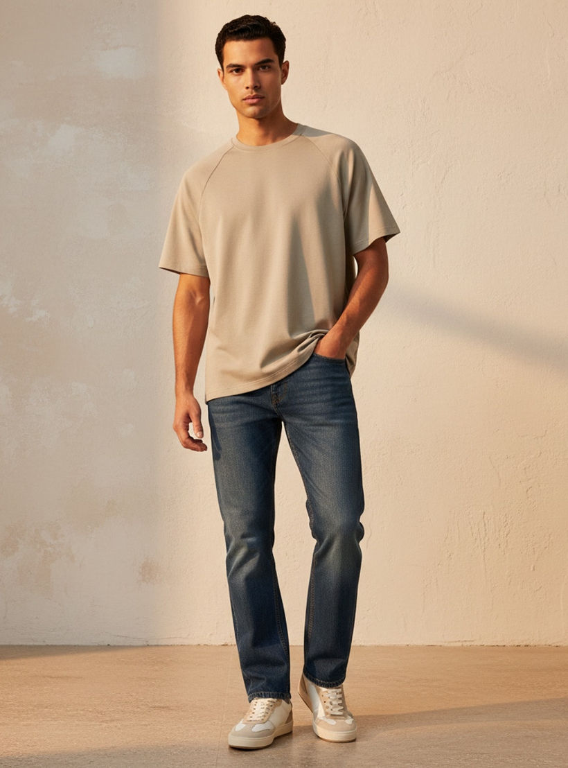 تيشيرت مرن فضفاض من لوف بانجولين-men-clothing-sportswearandactivewear-tshirtsandpolos-image-2