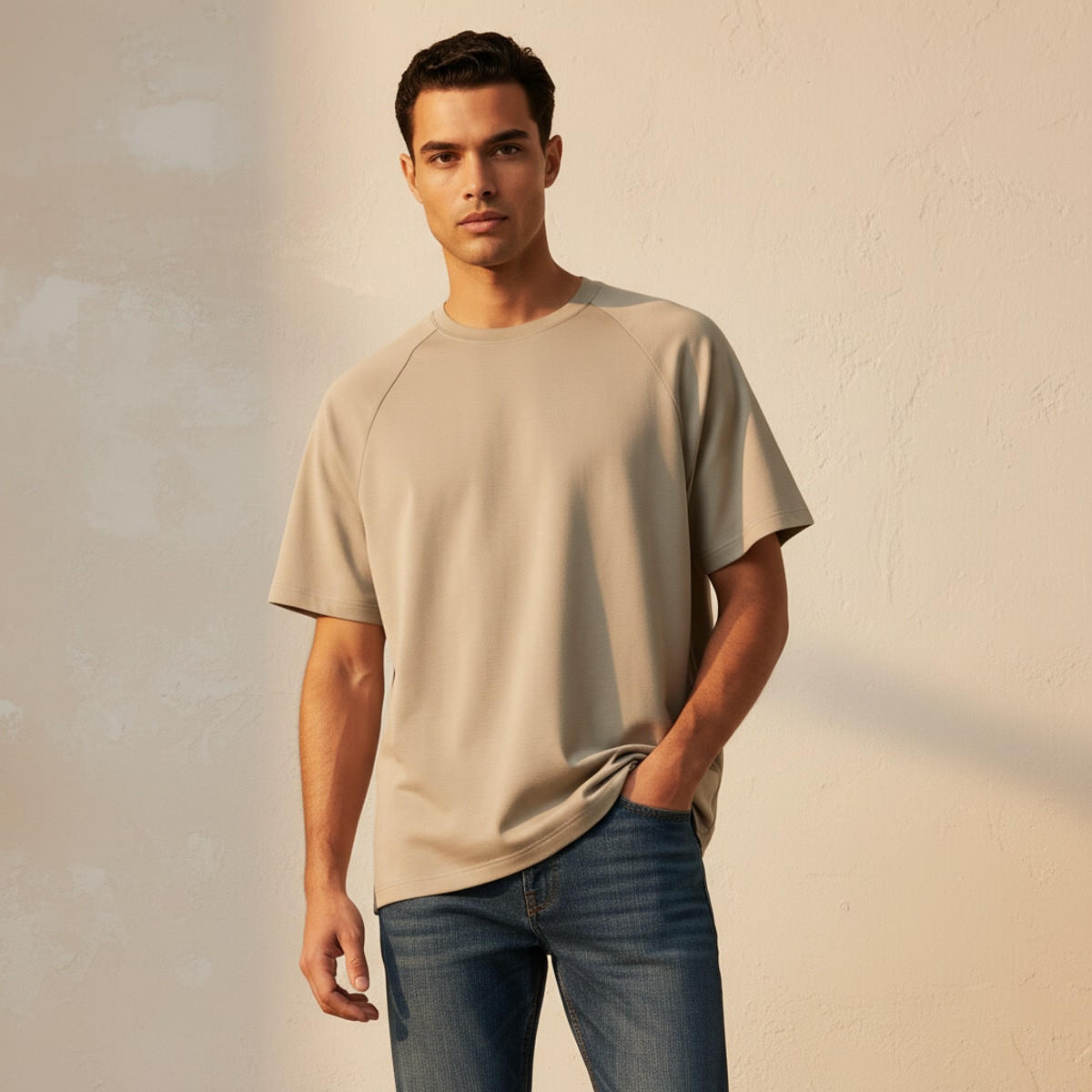 تيشيرت مرن فضفاض من لوف بانجولين-men-clothing-sportswearandactivewear-tshirtsandpolos-image-1