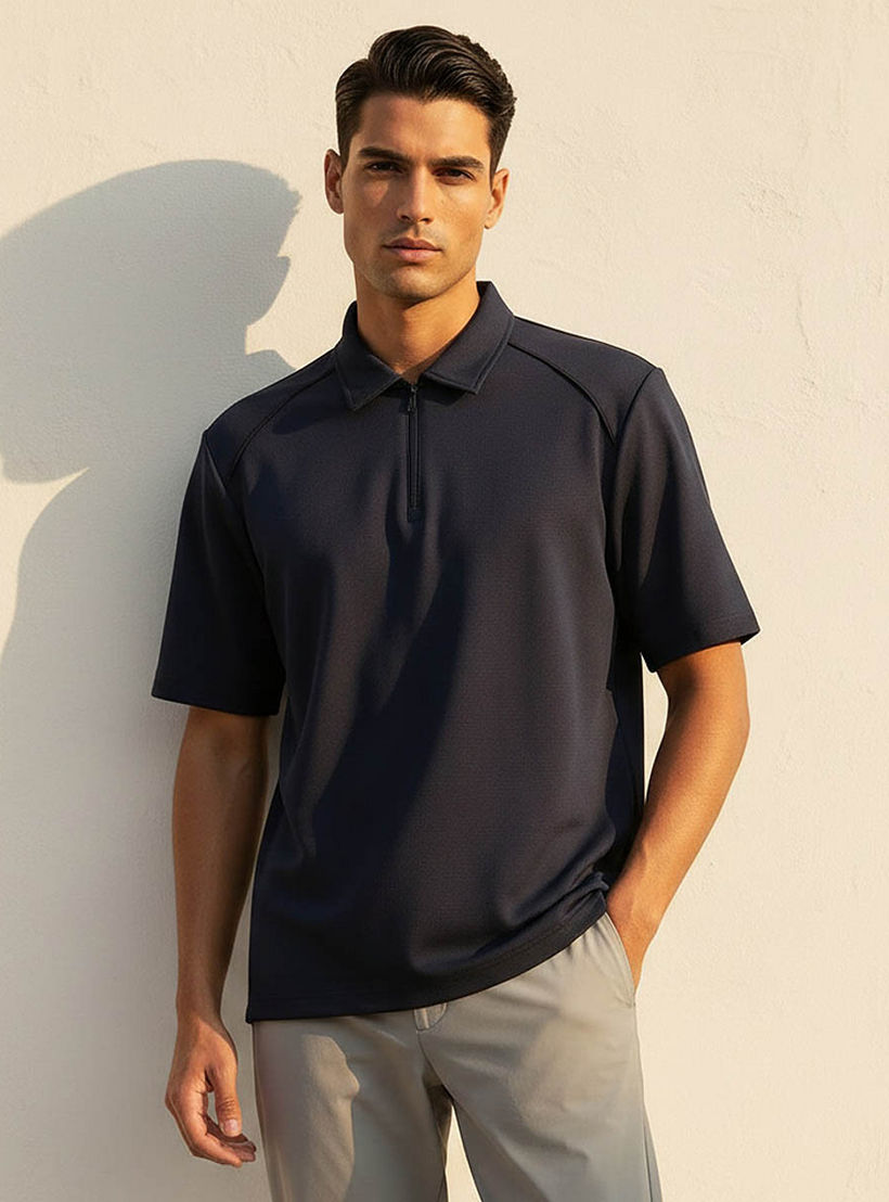 تيشيرت بولو رجالي ناعم بتصميم عصري أنيق من لوف بانغولين-men-clothing-sportswearandactivewear-tshirtsandpolos-image-1