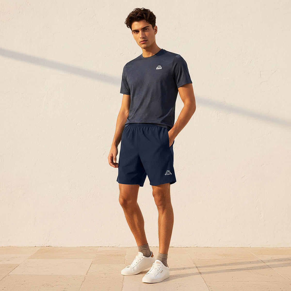 Kappa Men Mesh Panel Shorts-men-clothing-bottoms-shorts-image-3