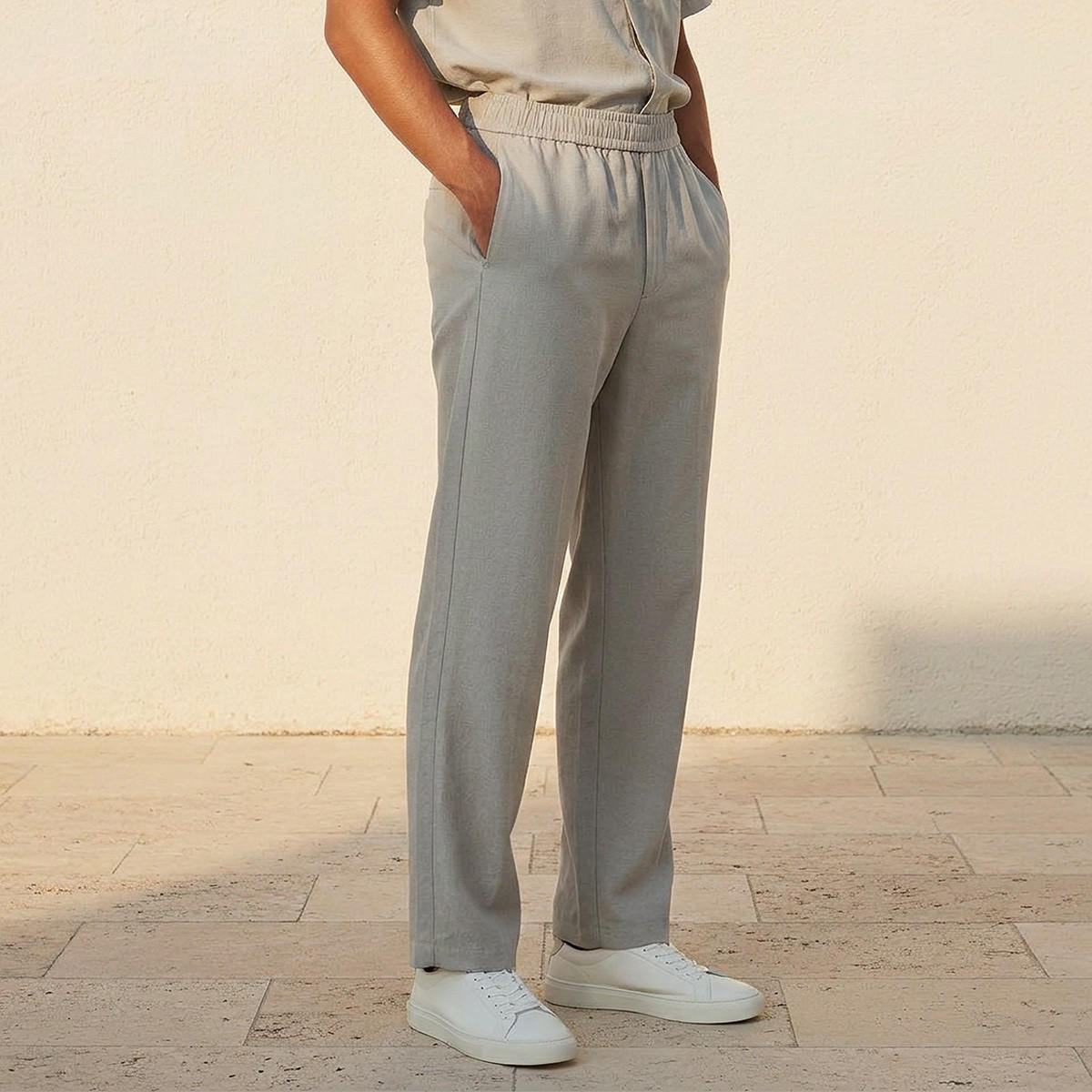 بنطلون غير مطاطي من لاف بانجولين-men-clothing-bottoms-trousersandchinos-trousers-image-1