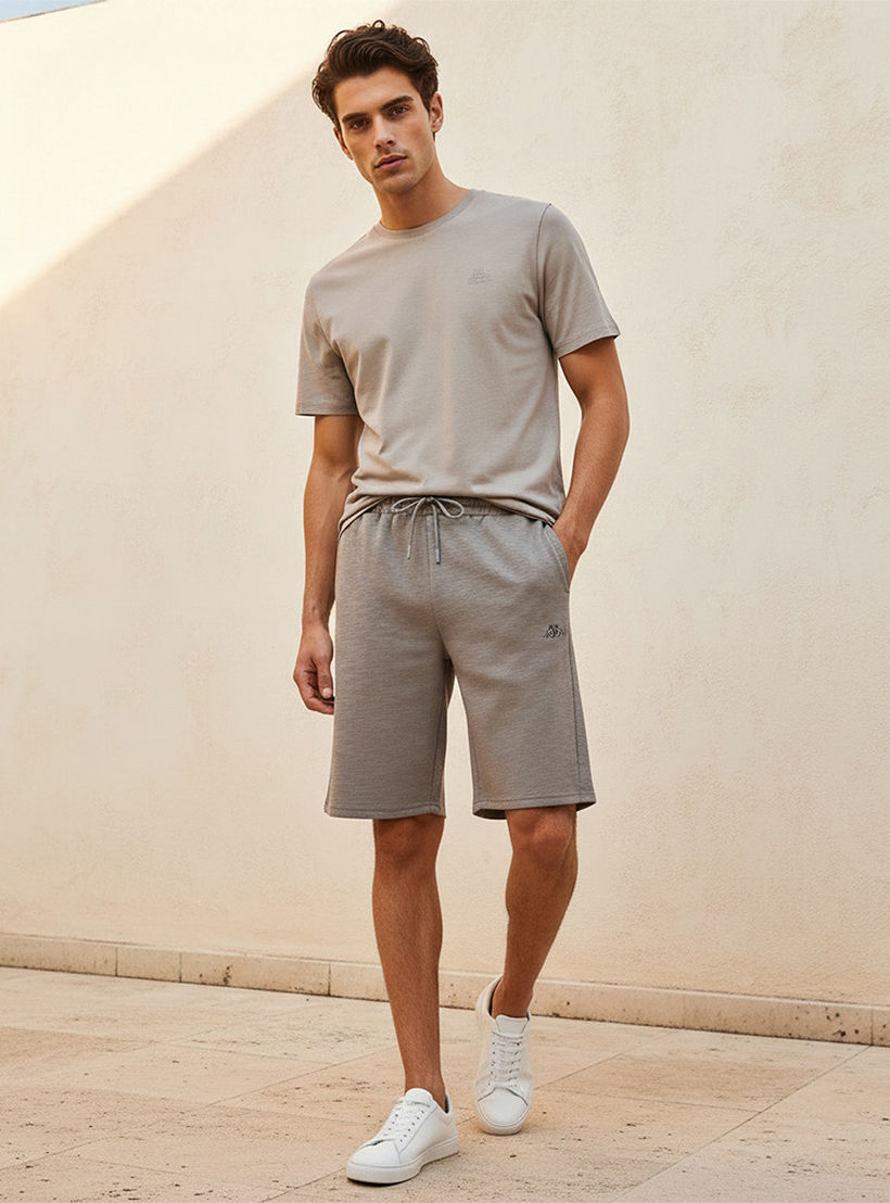 شورت رجالي مريح بمرونة فائقة وملمس بارز من كابا-men-clothing-bottoms-shorts-image-5