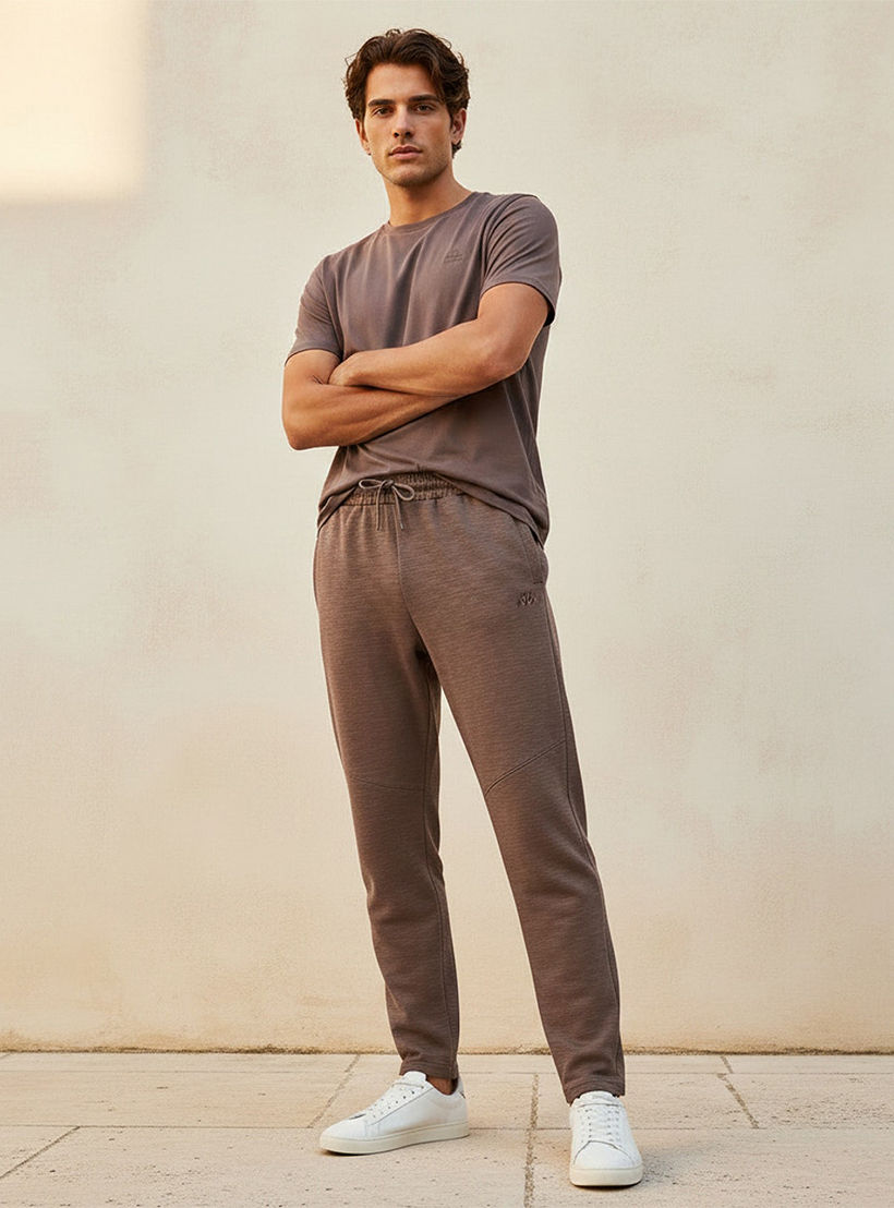 بنطلون رياضي بقصّة عادية وجيوب للرجال من كابا-men-clothing-sportswearandactivewear-bottoms-joggers-image-3