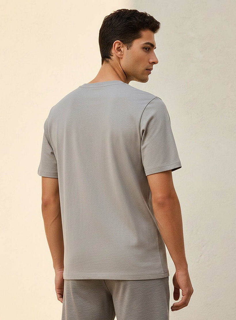 Kappa Men Logo Embroidered Non-stretch T-shirt-men-clothing-sportswearandactivewear-tshirtsandpolos-image-4
