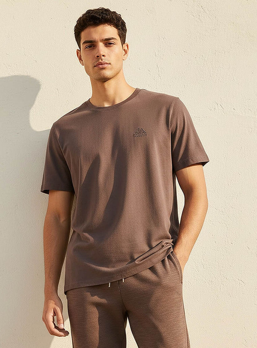 Kappa Men Logo Embroidered Non-stretch T-shirt-men-clothing-sportswearandactivewear-tshirtsandpolos-image-1