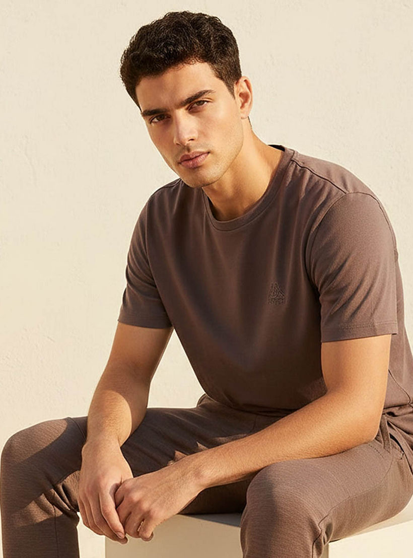 Kappa Men Logo Embroidered Non-stretch T-shirt-men-clothing-sportswearandactivewear-tshirtsandpolos-image-5