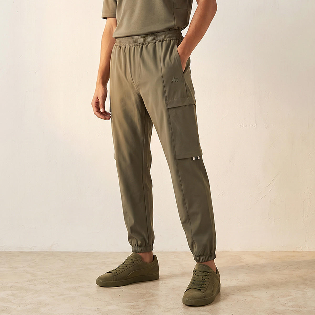 Kappa 2 Way Stretch Cargo Joggers-men-clothing-bottoms-joggers-image-1