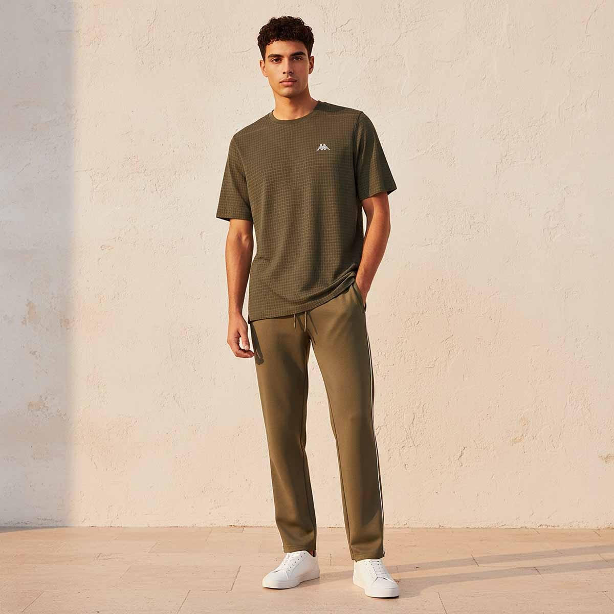 Kappa Crew Neck Short Sleeves Textured T-shirt-men-clothing-tshirtsandpolos-tshirts-image-3