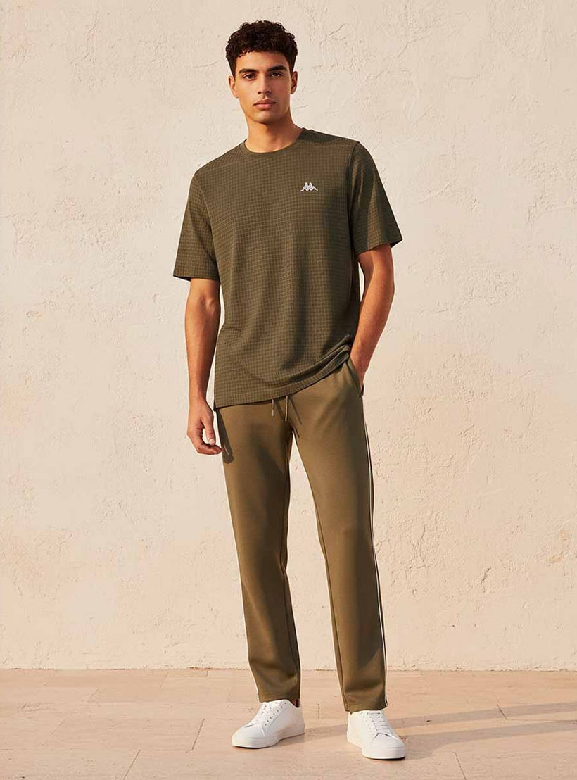 Kappa Crew Neck Short Sleeves Textured T-shirt-men-clothing-tshirtsandpolos-tshirts-image-3
