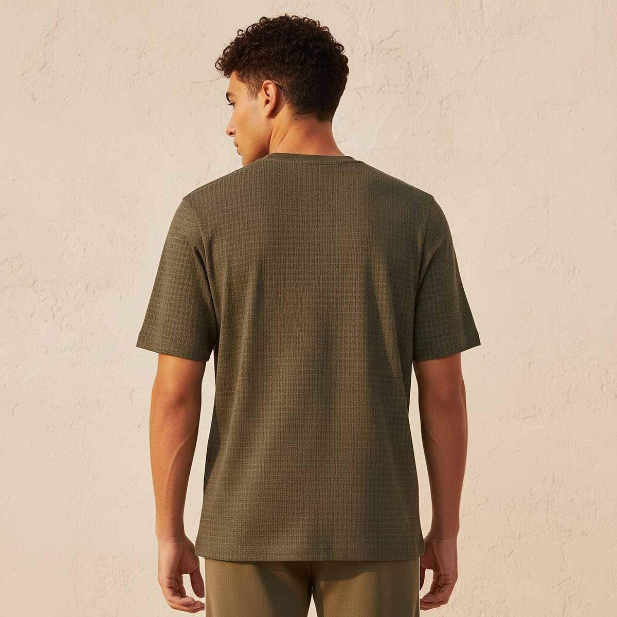 Kappa Crew Neck Short Sleeves Textured T-shirt-men-clothing-tshirtsandpolos-tshirts-image-4