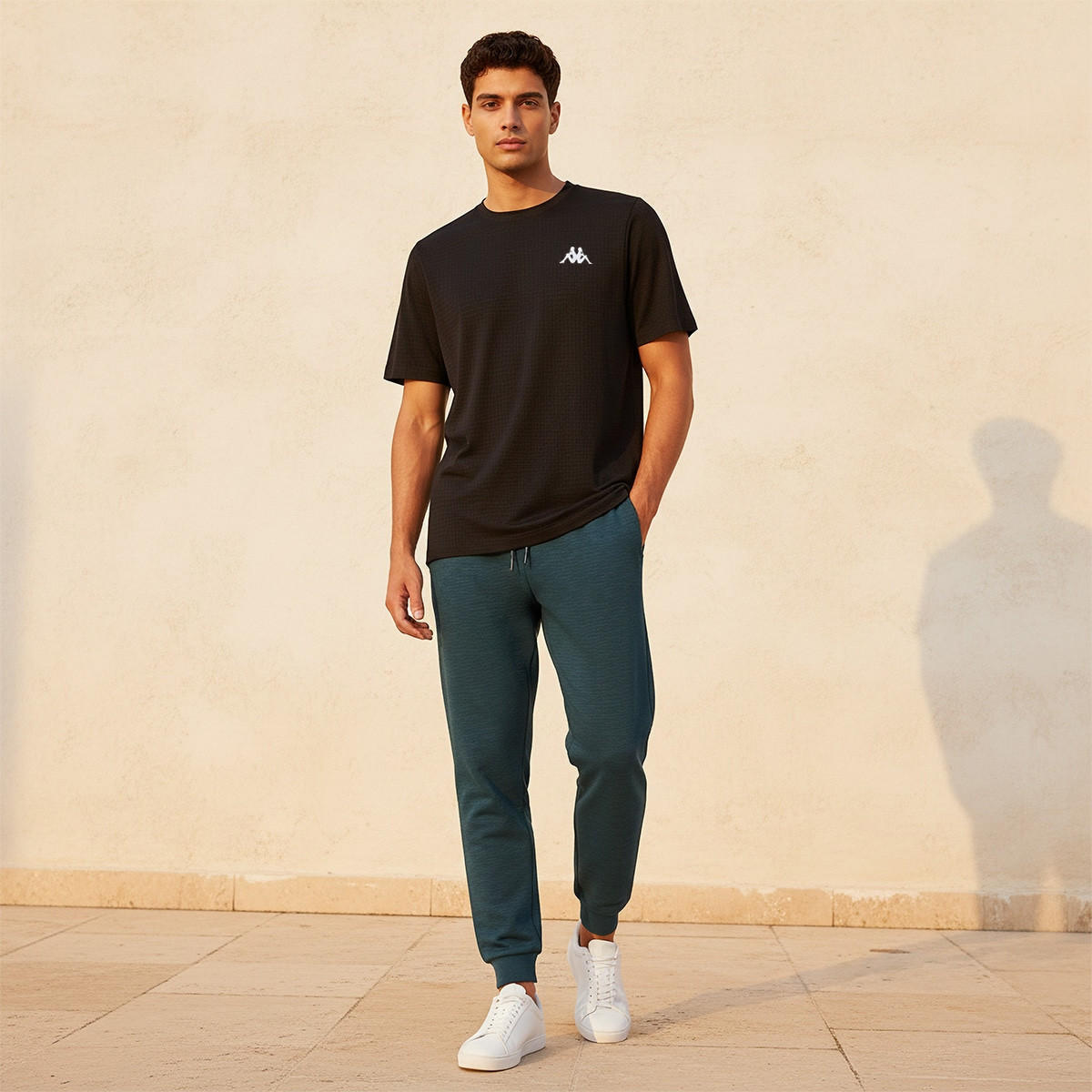 Kappa 2 Way Stretch Textured Performance T-shirt-men-clothing-sportswearandactivewear-tshirtsandpolos-image-3