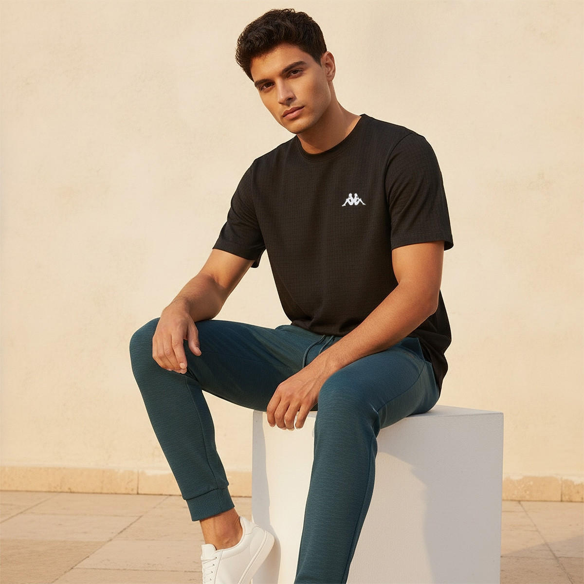 Kappa 2 Way Stretch Textured Performance T-shirt-men-clothing-sportswearandactivewear-tshirtsandpolos-image-5