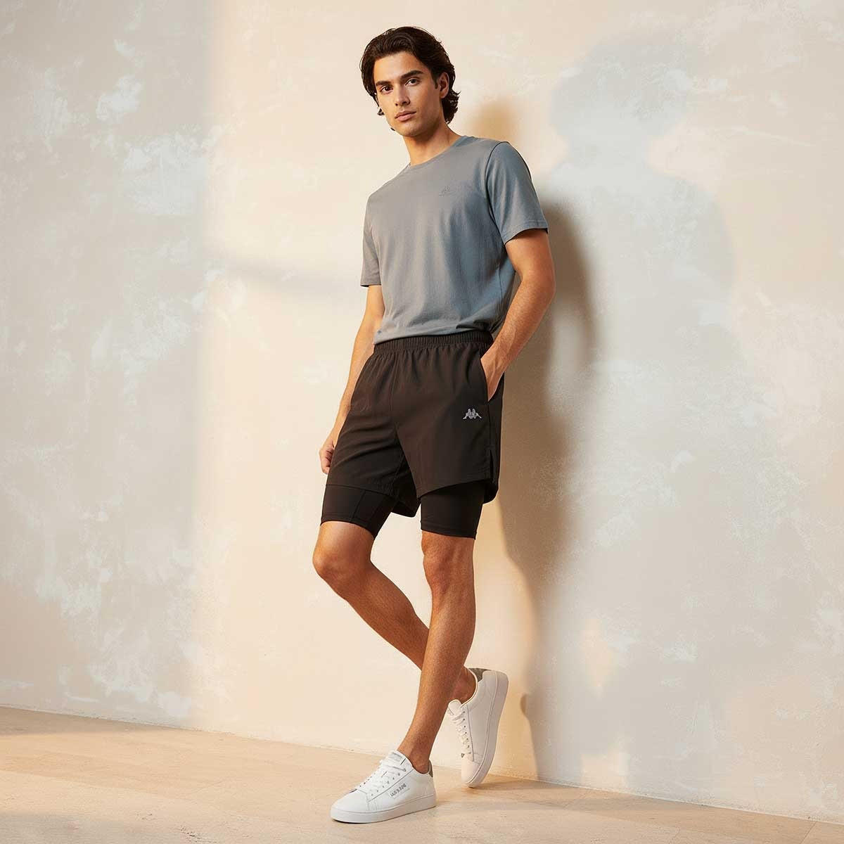 Kappa 2-Way Stretch Shorts with Inner Liner-men-clothing-bottoms-shorts-image-3