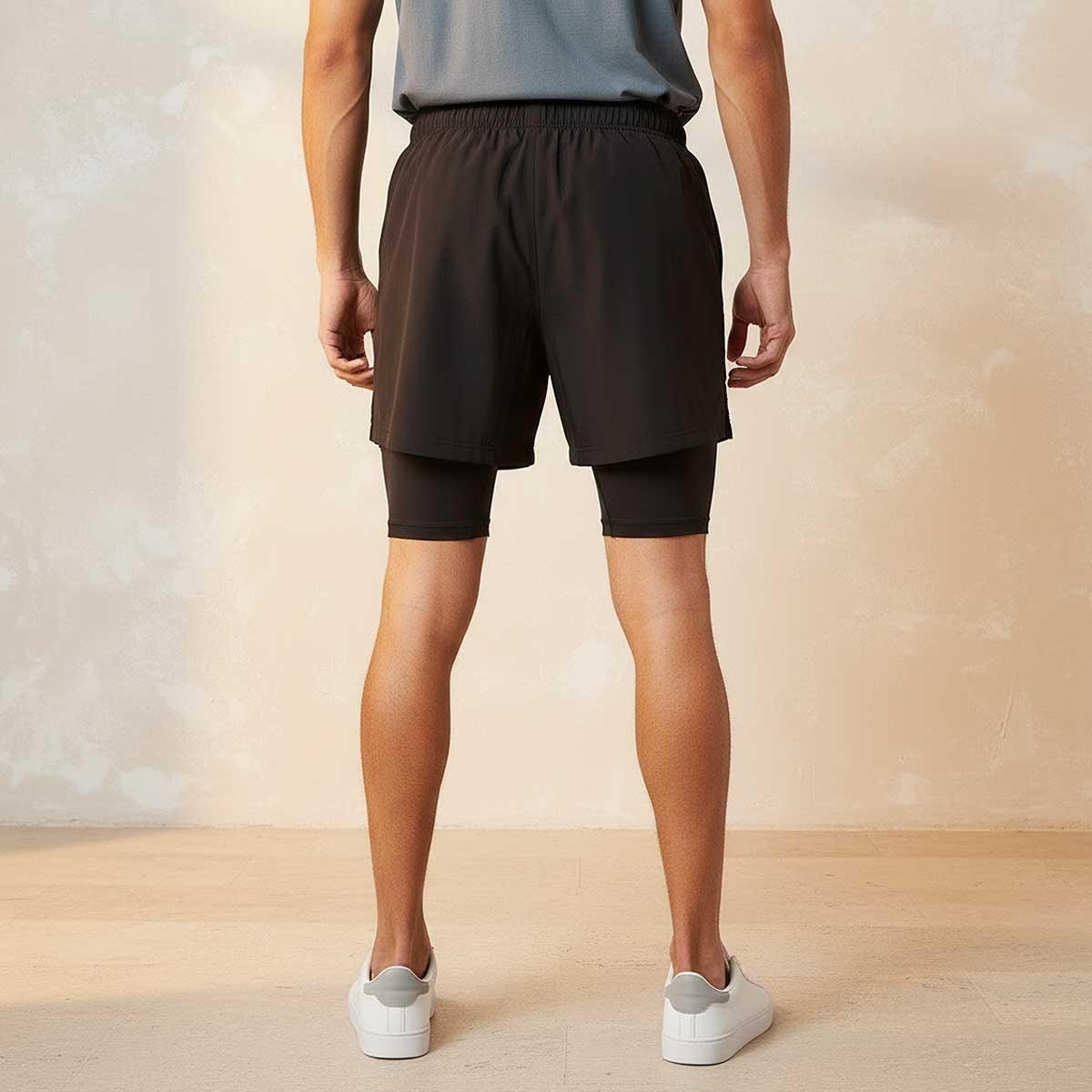 Kappa 2-Way Stretch Shorts with Inner Liner-men-clothing-bottoms-shorts-image-4