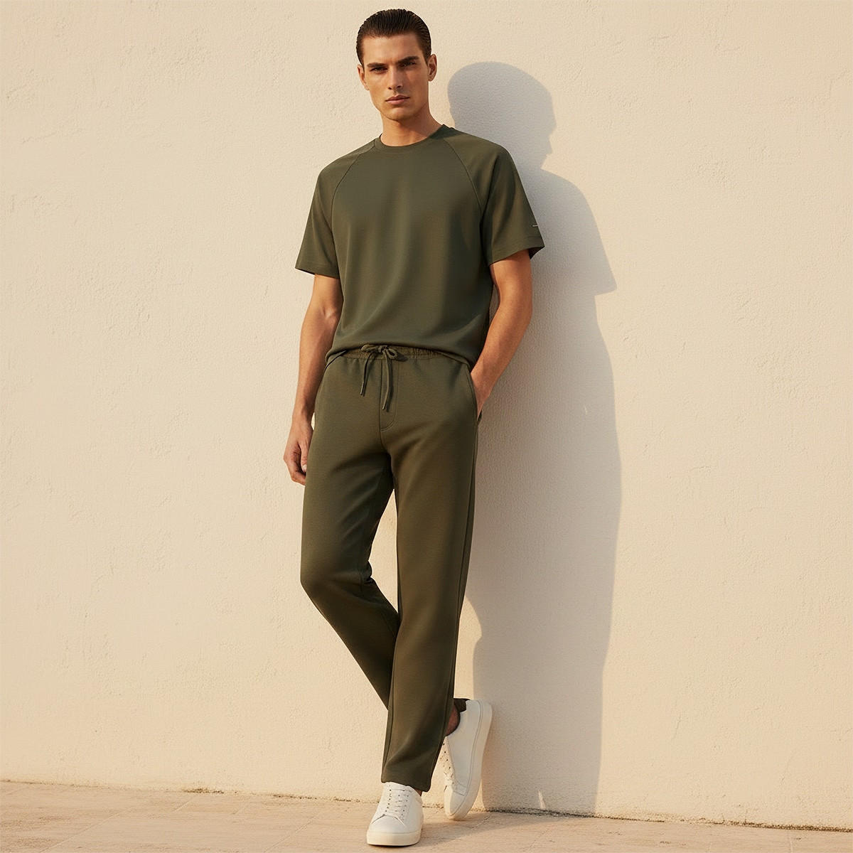 Love Pangolin Drawstring Waist Track Pants-men-clothing-sportswearandactivewear-bottoms-joggers-image-3