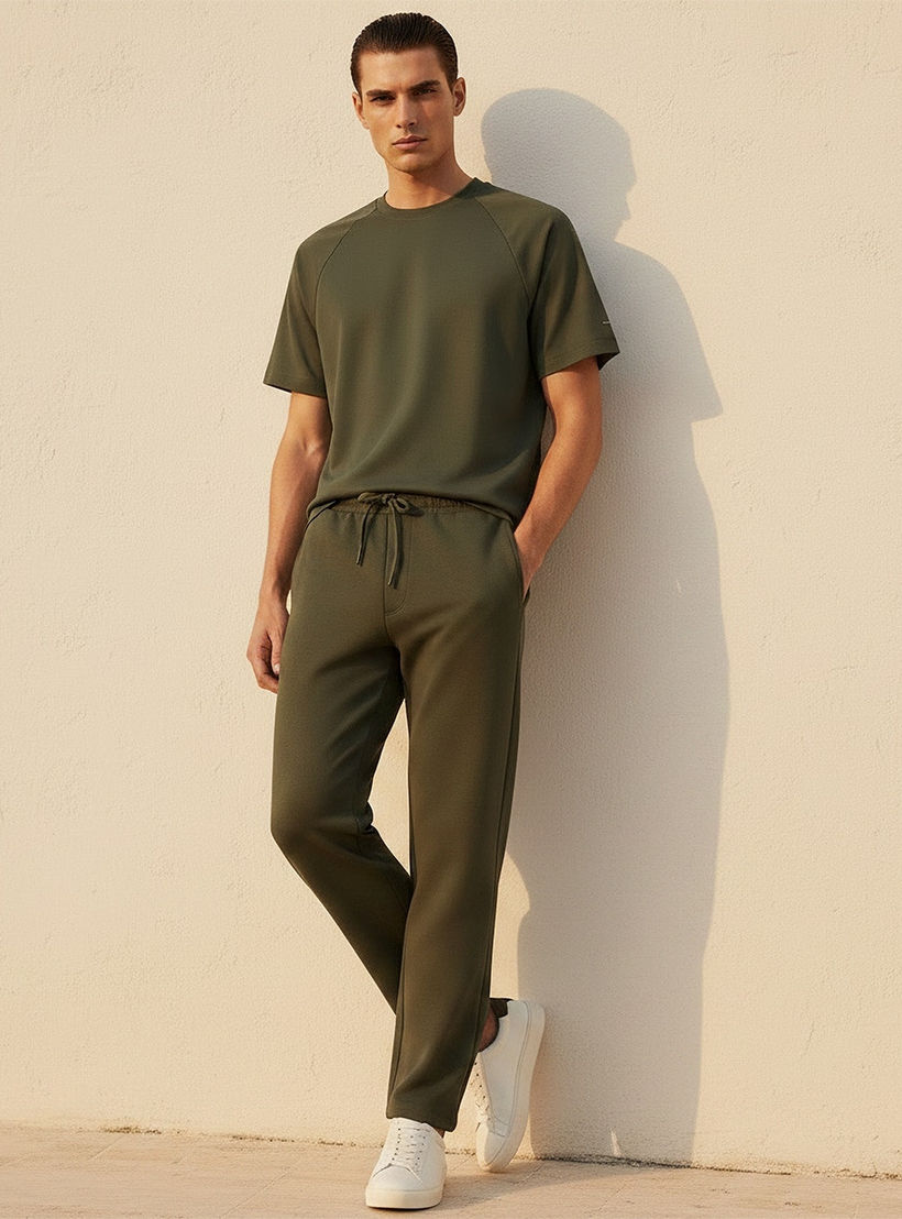 Love Pangolin Drawstring Waist Track Pants-men-clothing-sportswearandactivewear-bottoms-joggers-image-3