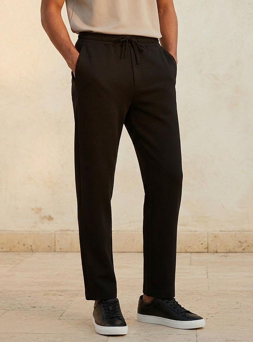 Love Pangolin Drawstring Waist Track Pants-men-clothing-sportswearandactivewear-bottoms-joggers-image-1