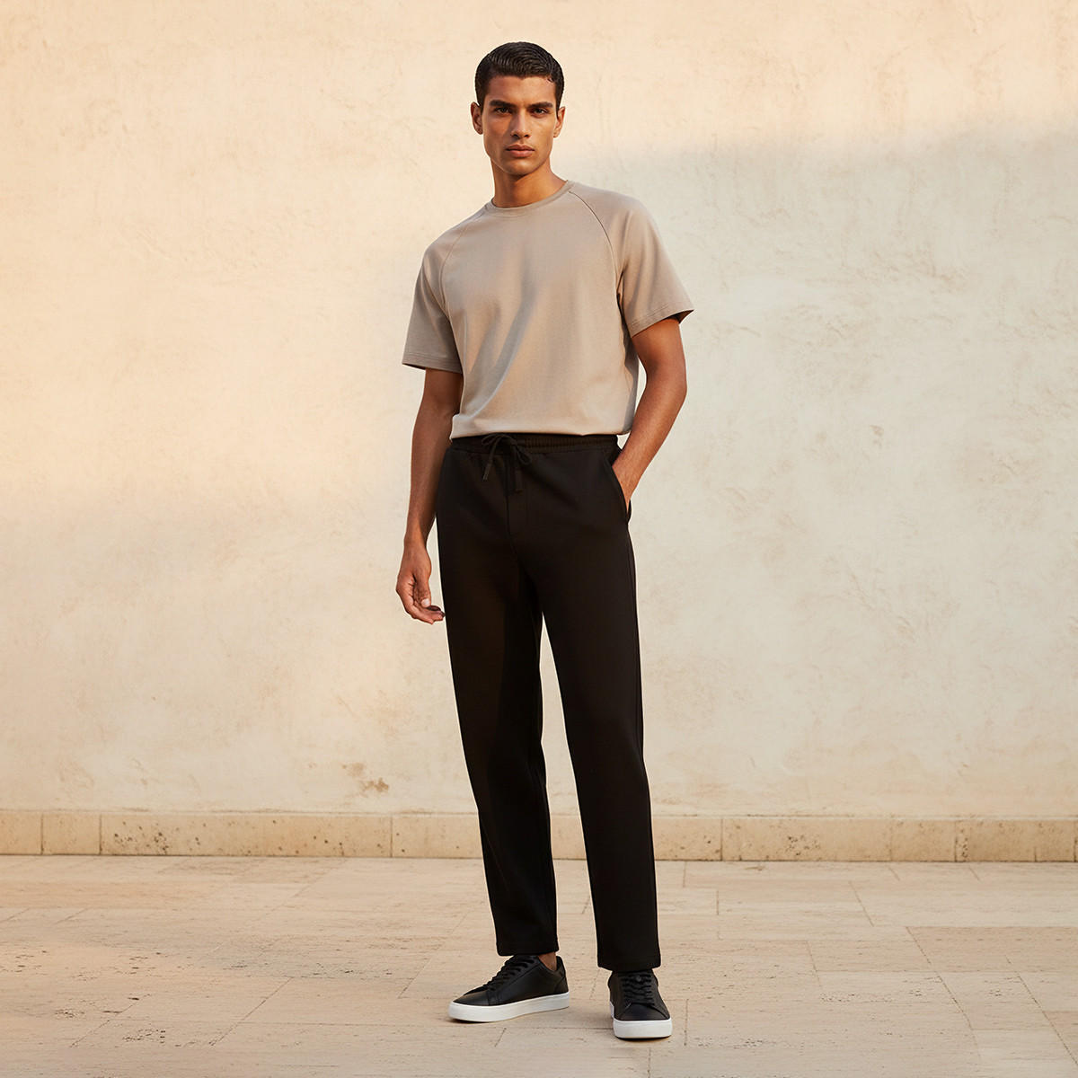 Love Pangolin Drawstring Waist Track Pants-men-clothing-sportswearandactivewear-bottoms-joggers-image-3