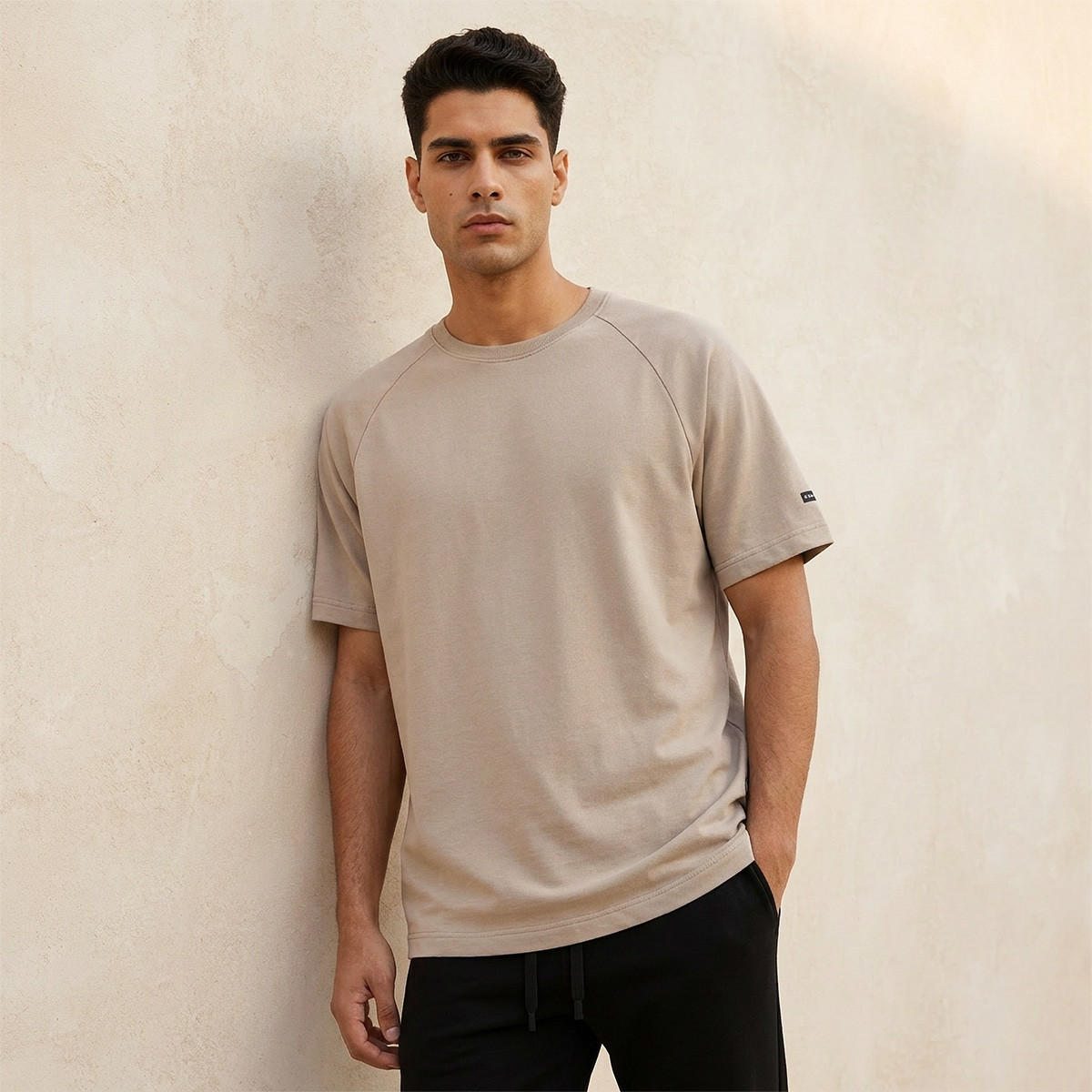 تيشيرت فضفاض رجالي بأكمام راجلان مريحة من لوف بانغولين-men-clothing-sportswearandactivewear-tshirtsandpolos-image-1