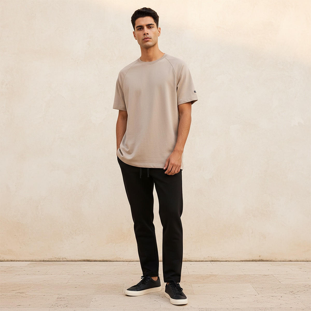 تيشيرت فضفاض رجالي بأكمام راجلان مريحة من لوف بانغولين-men-clothing-sportswearandactivewear-tshirtsandpolos-image-3