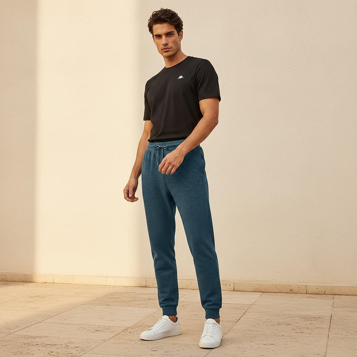 Kappa Regular Fit Joggers with Pockets-men-clothing-sportswearandactivewear-bottoms-joggers-image-5