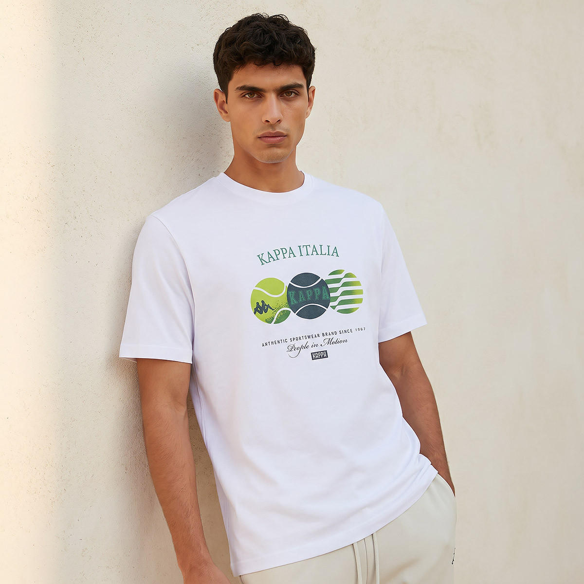 Kappa Logo Print T-shirt-men-clothing-sportswearandactivewear-tshirtsandpolos-image-1