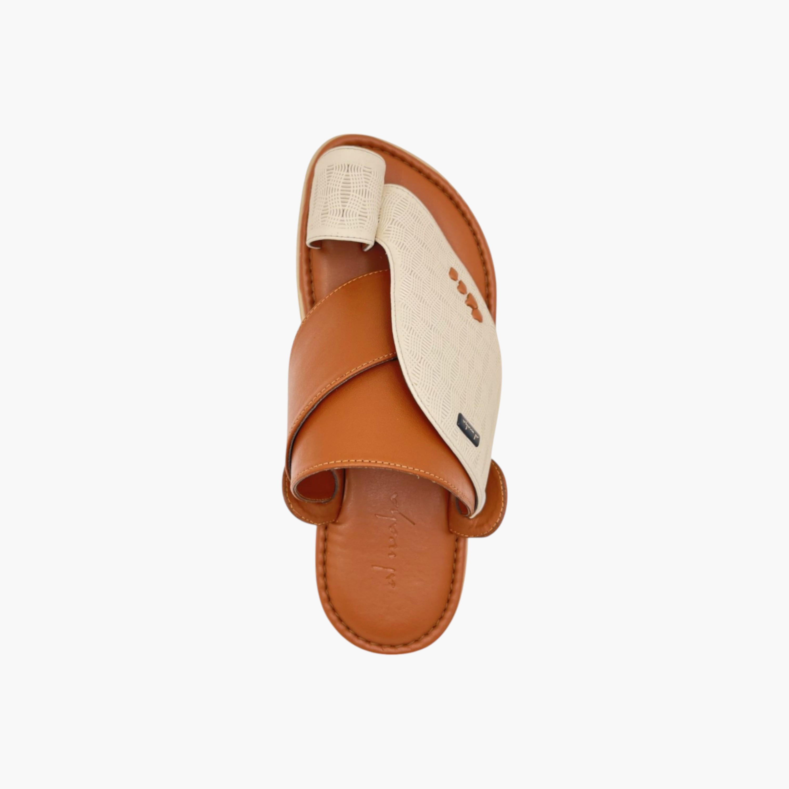 Al Waha Panelled Slip-On Arabic Sandals-men-shoes-sandals-image-3