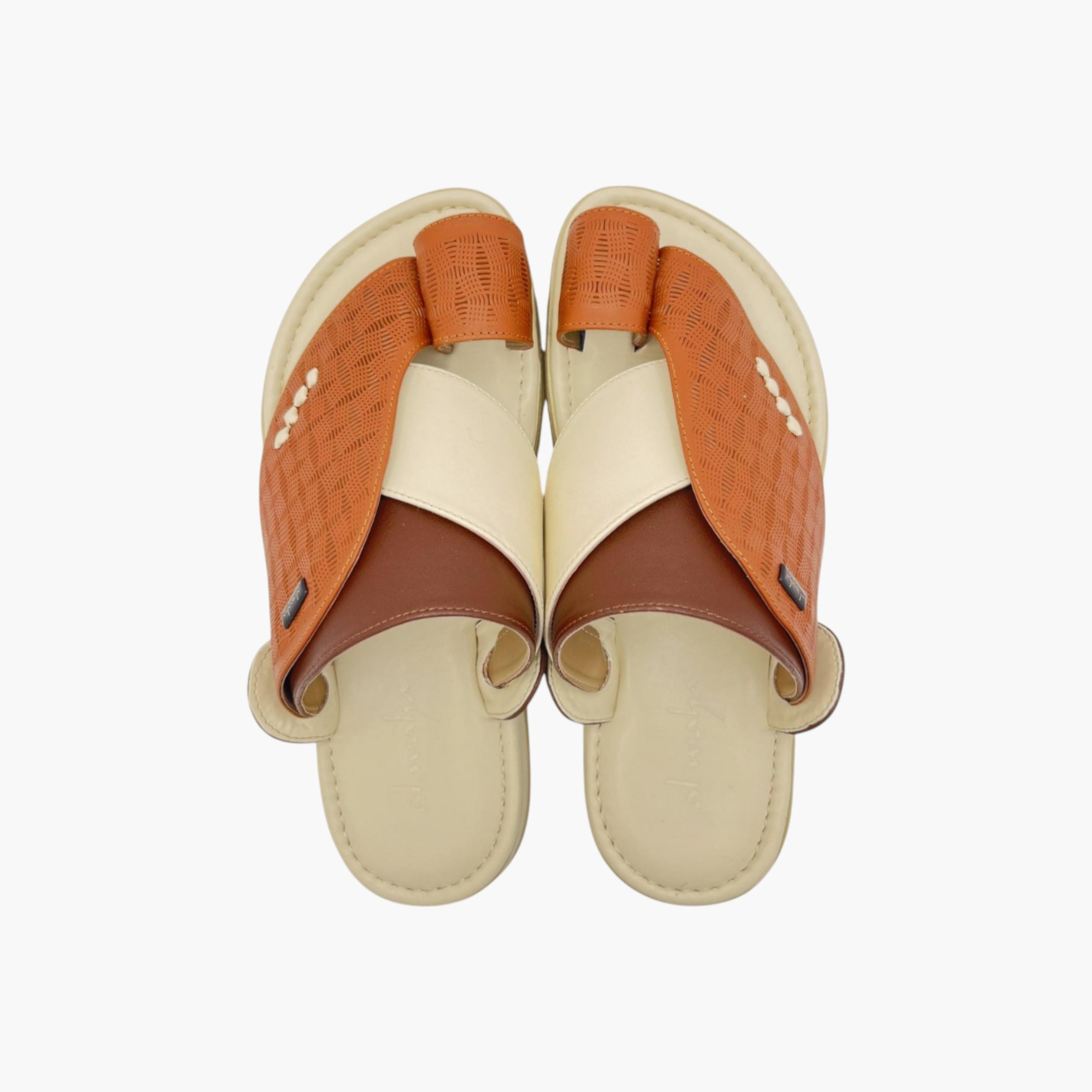 Al Waha Panelled Slip-On Arabic Sandals-men-shoes-sandals-image-1