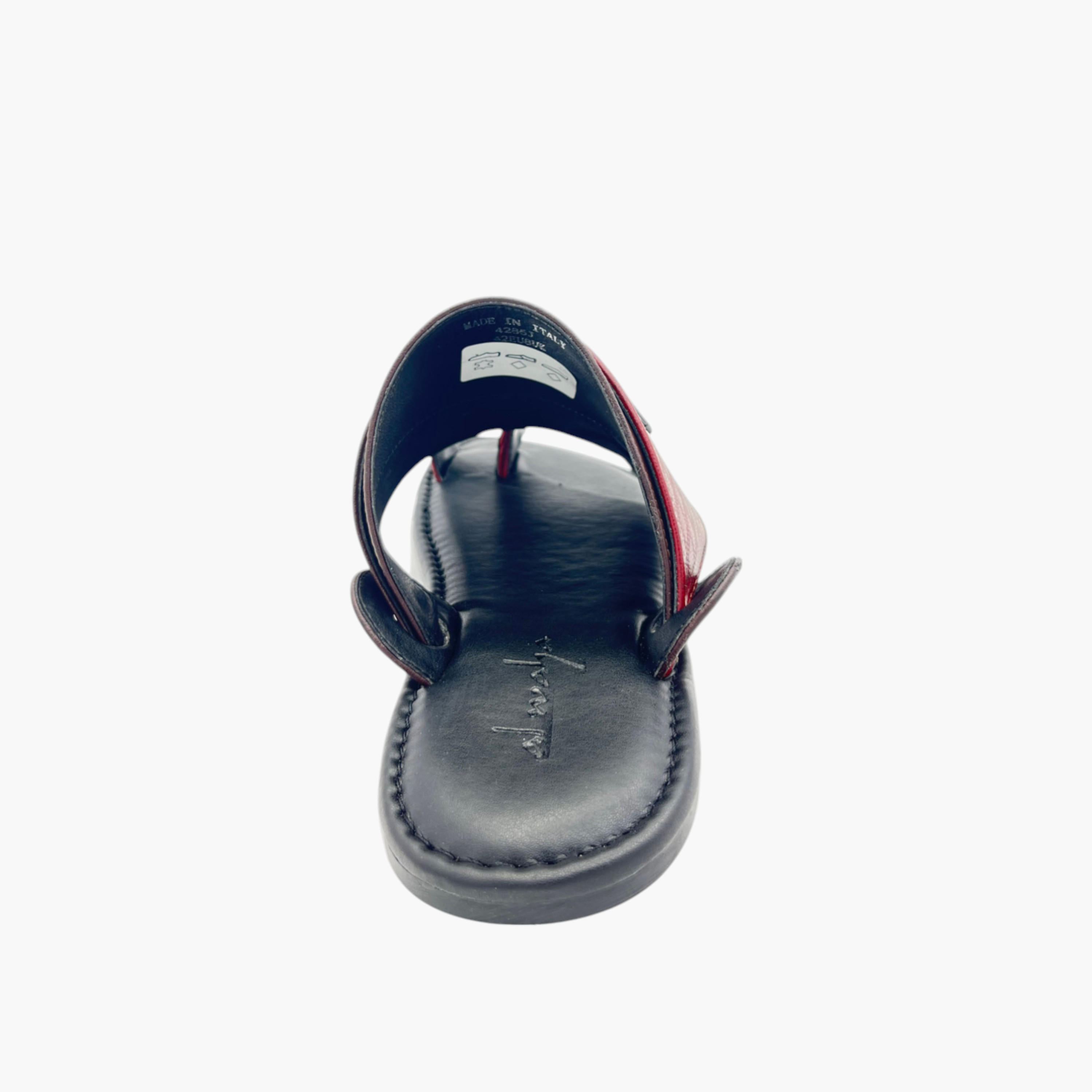 Al Waha Textured Slip-On Arabic Sandals with Toe Loop Detail-men-shoes-sandals-image-3