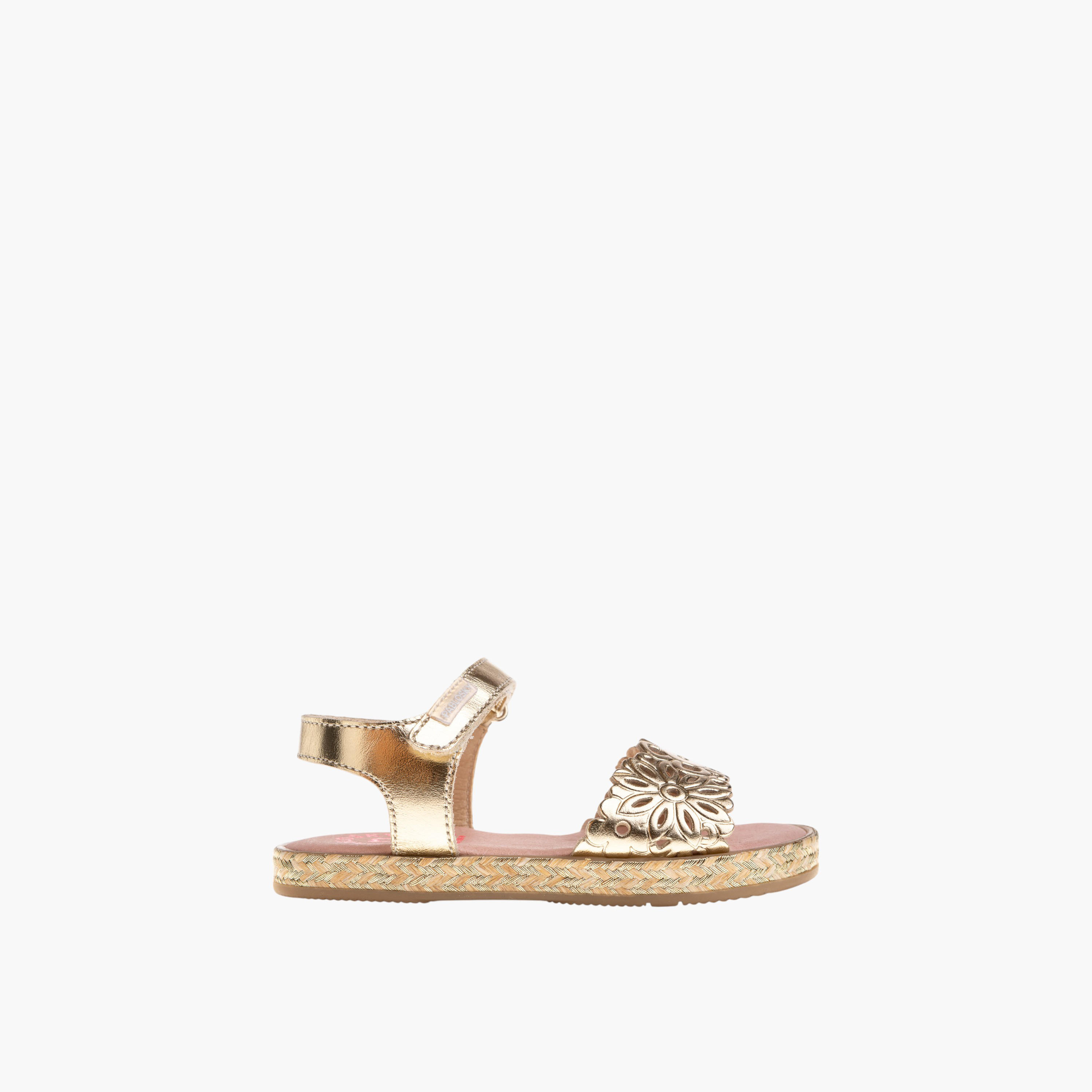 Pablosky Girls' Strap Sandals with Hook and Loop Closure-girls-shoes-sandals-image-2