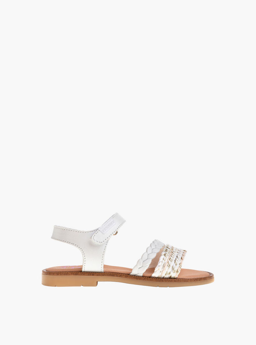 Pablosky Girls' Strap Sandals with Hook and Loop Closure-girls-shoes-sandals-image-2