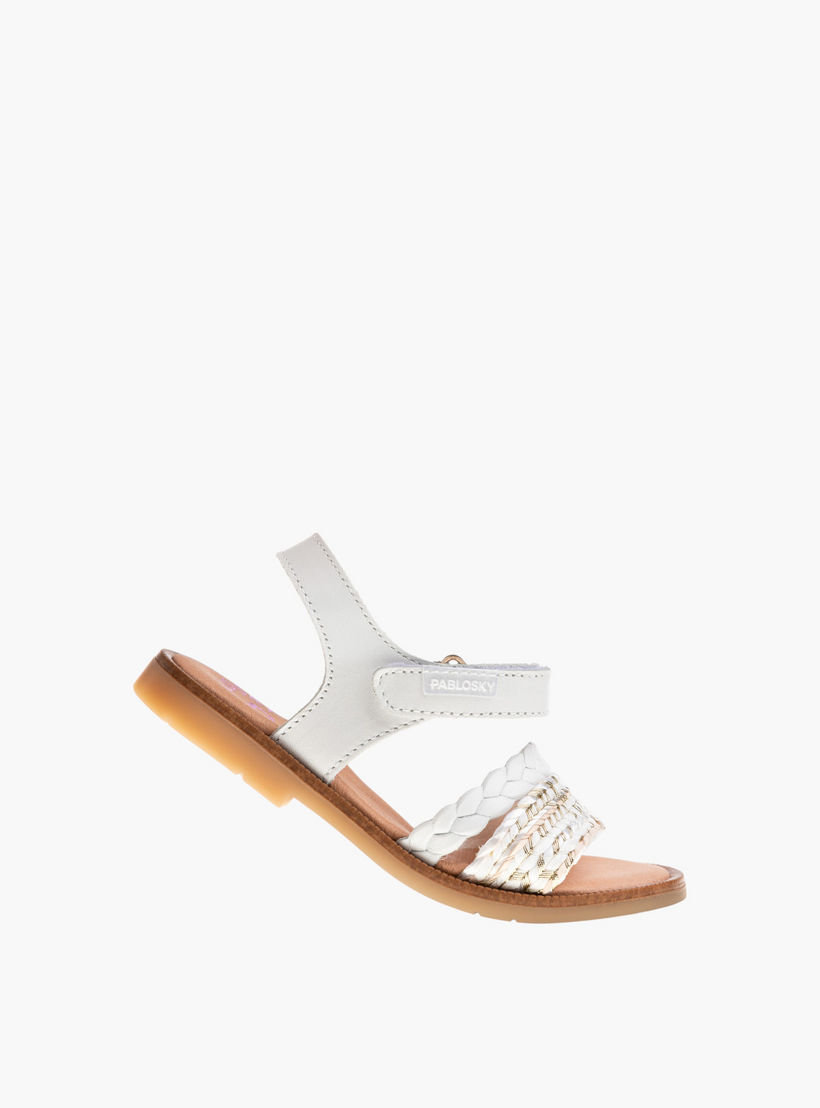 Pablosky Girls' Strap Sandals with Hook and Loop Closure-girls-shoes-sandals-image-5