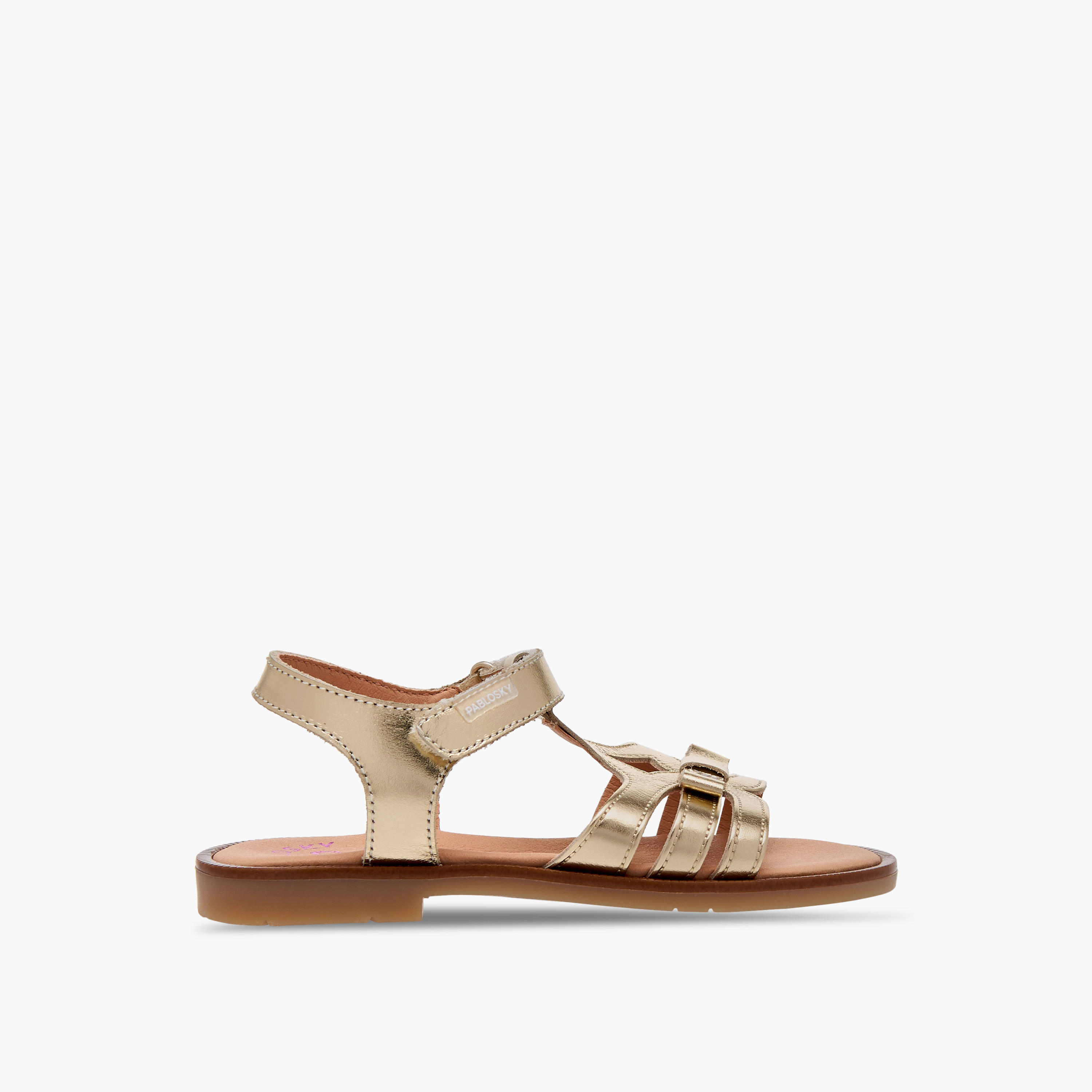 Pablosky Girls' Sandals with Hook and Loop Closure-girls-shoes-sandals-image-2