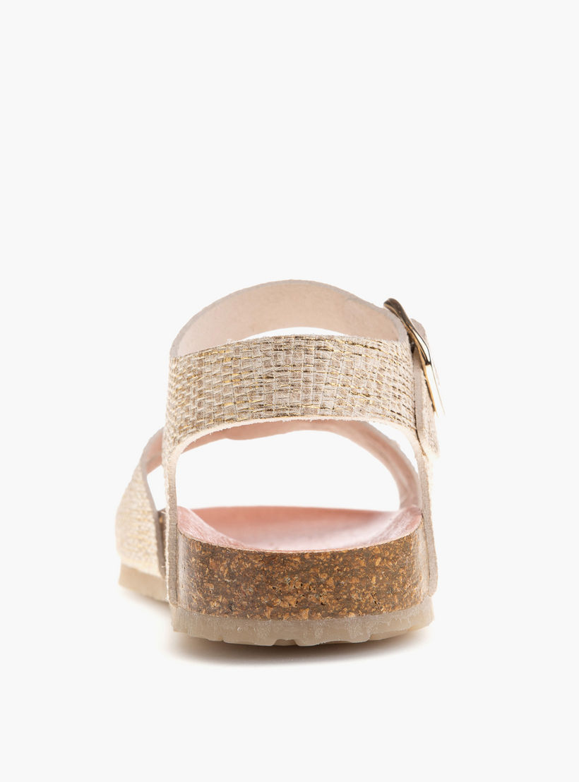 Pablosky Girls' Strap Sandals with Buckle Closure-girls-shoes-sandals-image-3