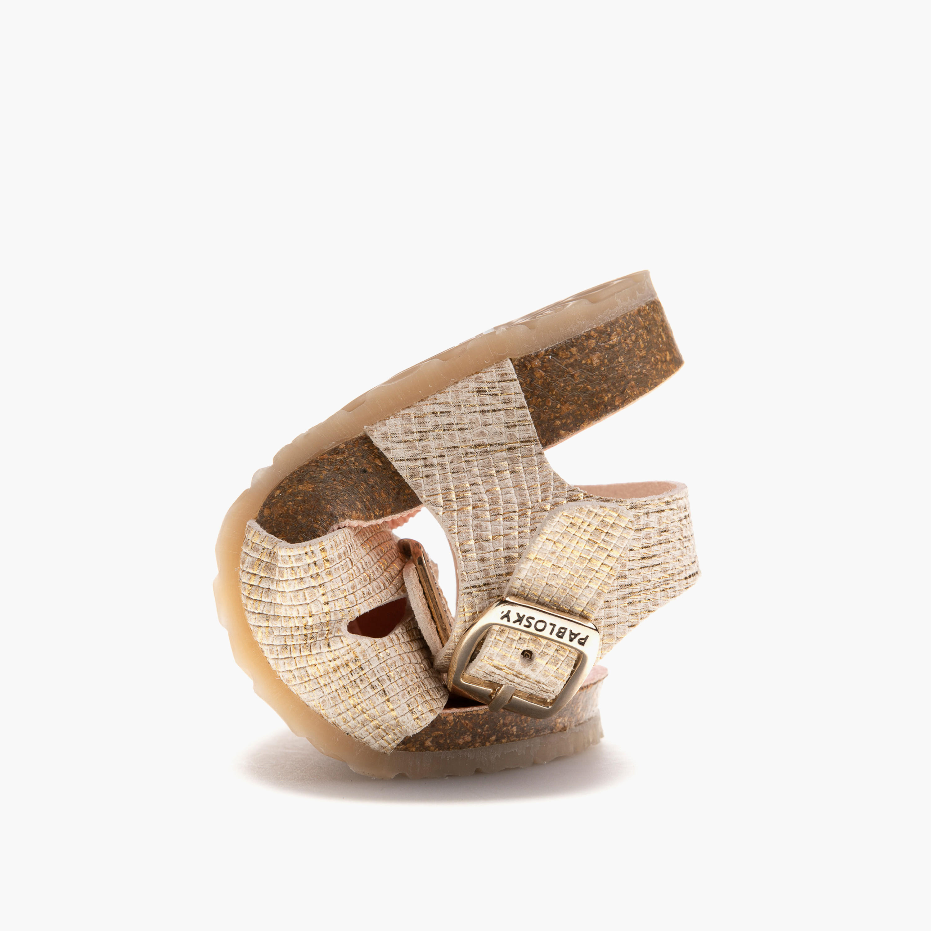 Pablosky Girls' Strap Sandals with Buckle Closure-girls-shoes-sandals-image-6