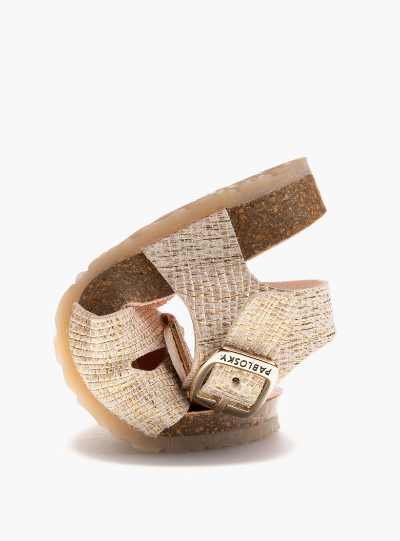 Pablosky Girls' Strap Sandals with Buckle Closure-girls-shoes-sandals-image-6