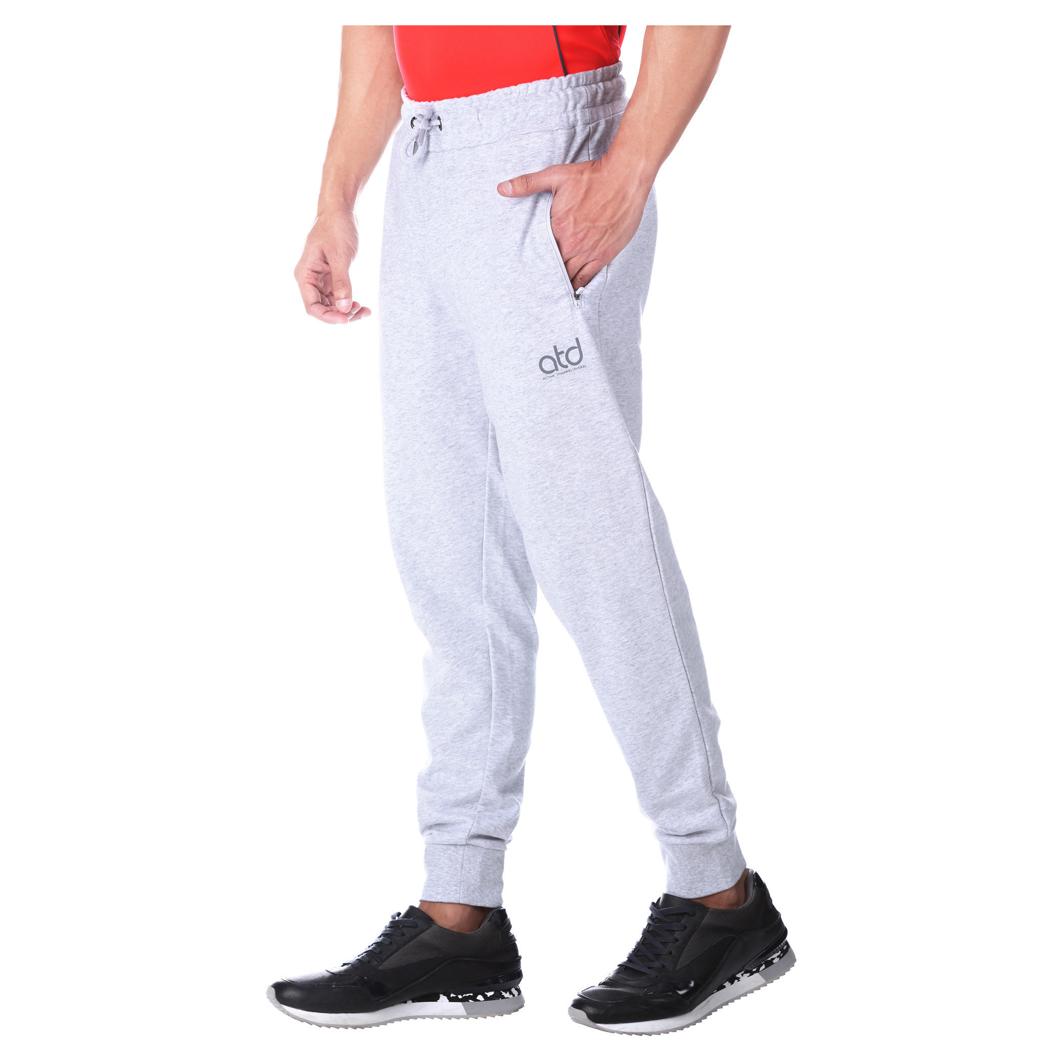Melange Cuffed Jog Pants-men-clothing-sportswearandactivewear-bottoms-image-3