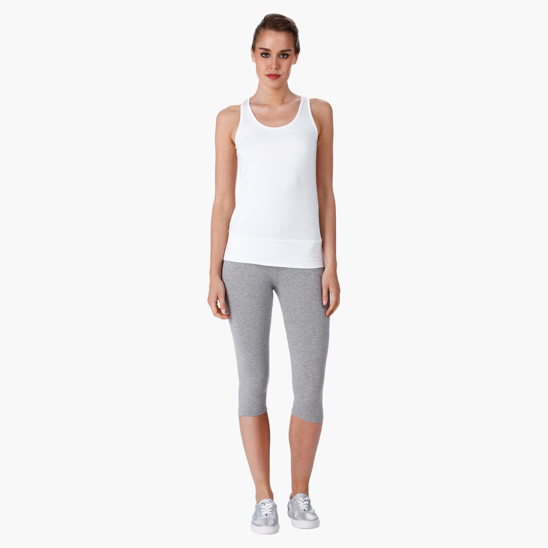Printed 3/4th Length Pants in Regular Fit-women-clothing-bottoms-leggings-image-1