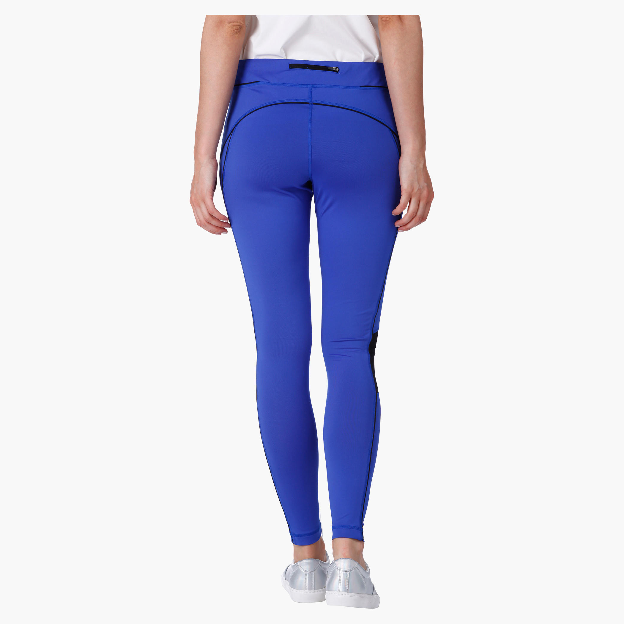 Cut and Sew Leggings with Contrast Mesh Inserts in Regular Fit-women-clothing-sportswearandactivewear-bottoms-image-9