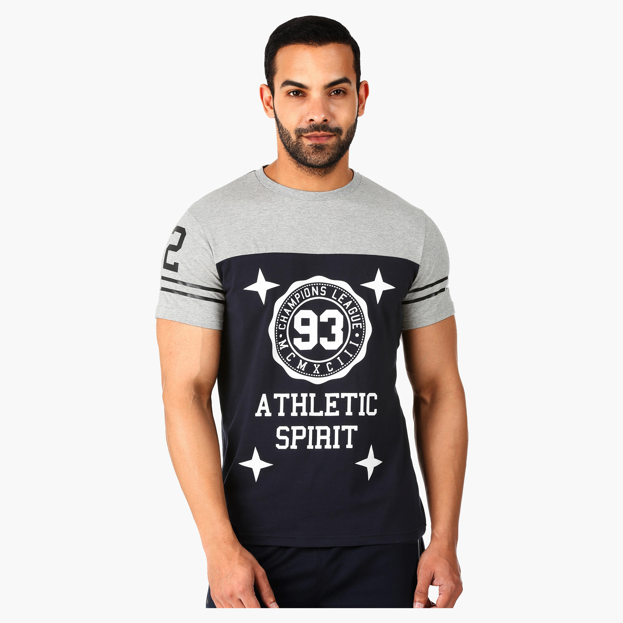 Printed Crew Neck T-Shirt with Short Sleeves in Regular Fit-men-clothing-tshirtsandpolos-tshirts-image-5