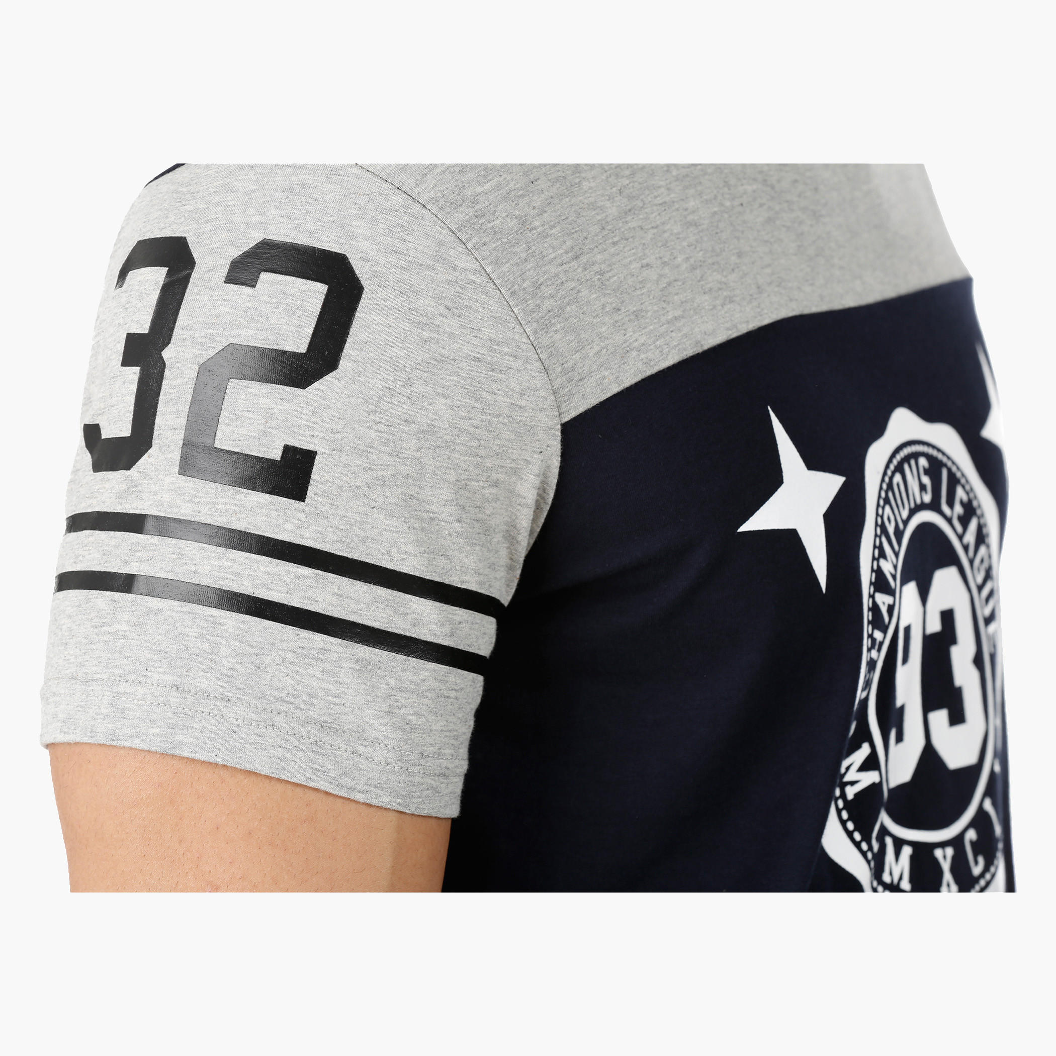 Printed Crew Neck T-Shirt with Short Sleeves in Regular Fit-men-clothing-tshirtsandpolos-tshirts-image-2