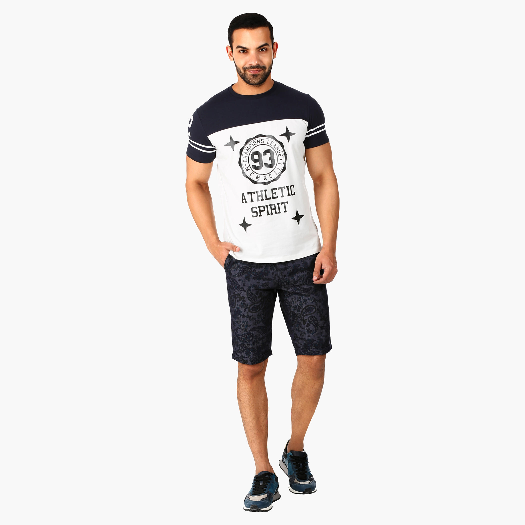 Printed Crew Neck T-Shirt with Short Sleeves in Regular Fit-men-clothing-tshirtsandpolos-tshirts-image-10