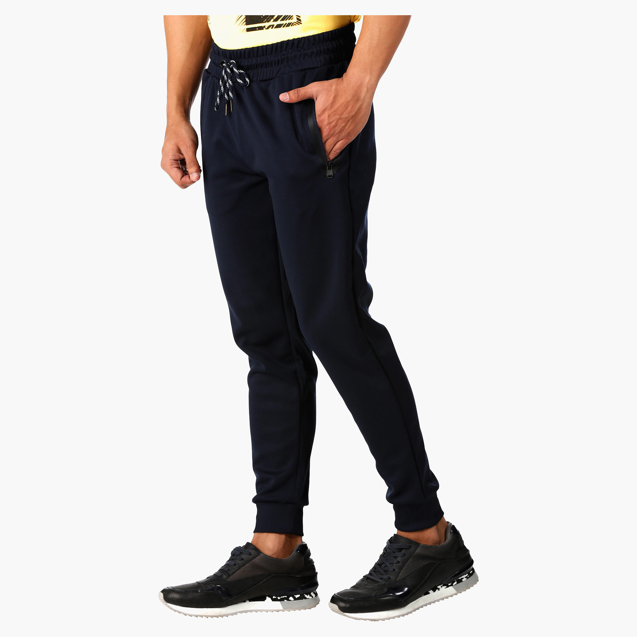 Cuffed Jog Pants with Cut And Sew Detail in Regular Fit-men-clothing-bottoms-joggers-image-3