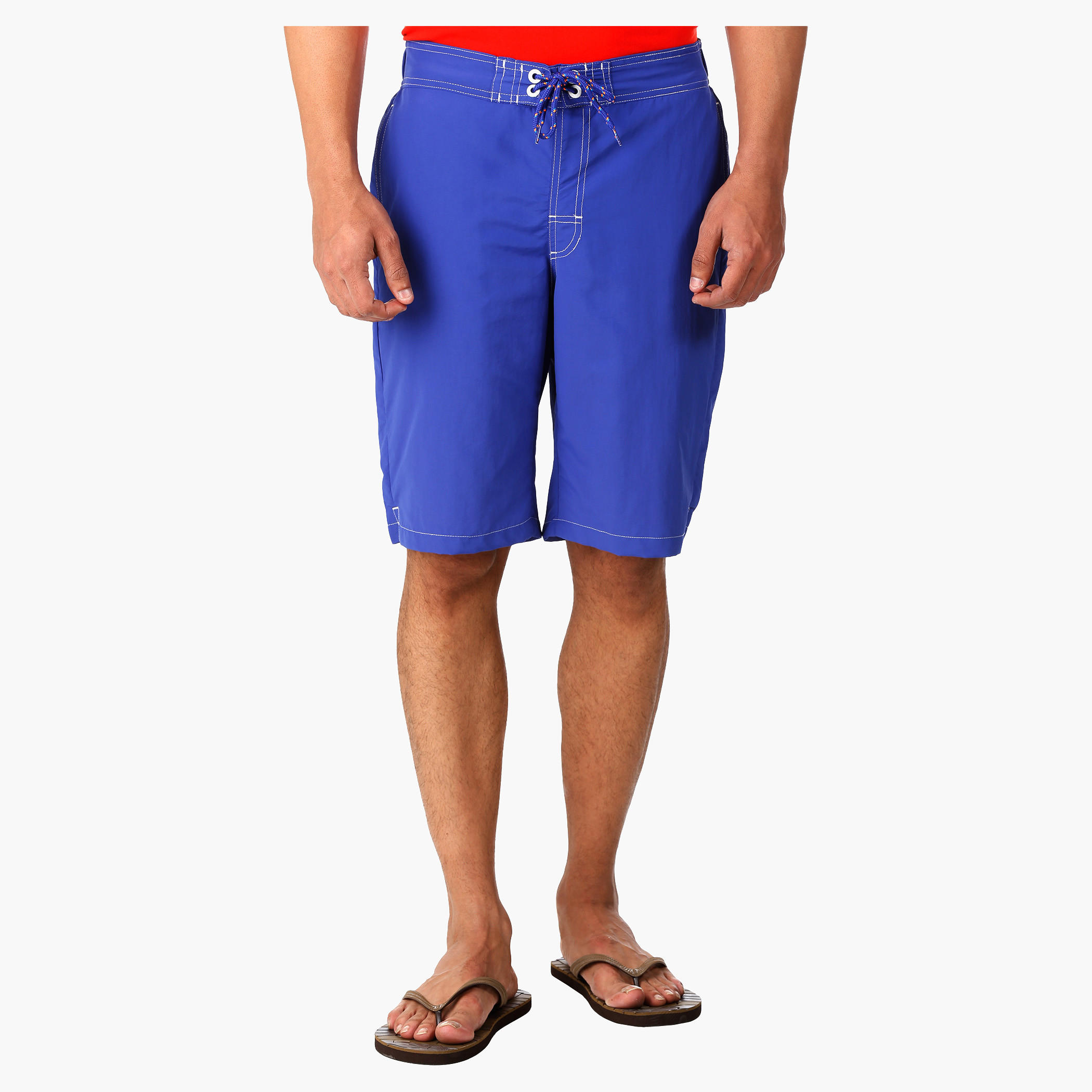 Boardshorts with Elasticated Waistband in Regular Fit-men-clothing-bottoms-shorts-image-1